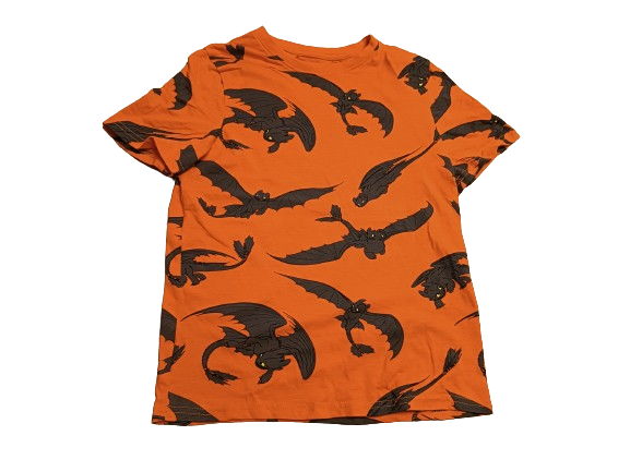 C&A T-Shirt orange Dragons Gr. 134