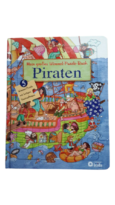 Mein großes Wimmel-Puzzle-Buch Piraten 5x35 Teile