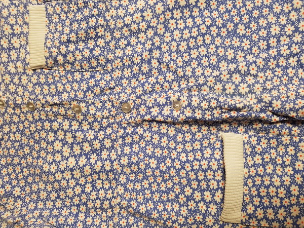 C&A Schlafanzug Overall blau Blumen Gr. 104
