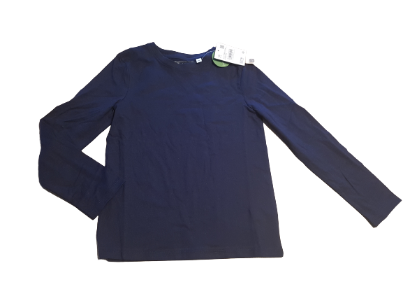 C&A Basic Langarmshirt dunkelblau Gr. 128 *neu*