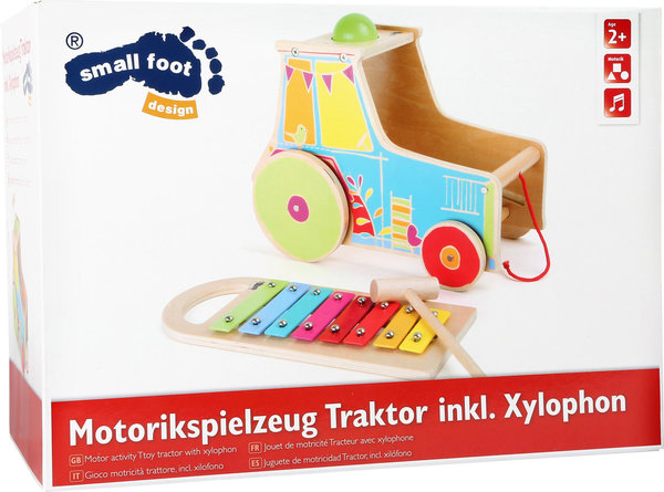 small foot Holz Motorikspielzeug Ziehauto Traktor inkl. Xylophon *neu*