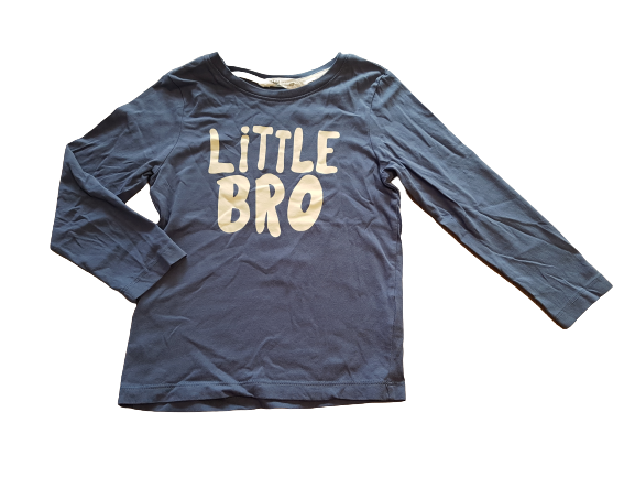 H&M Langarmshirt blau Little Brother Gr. 110/116