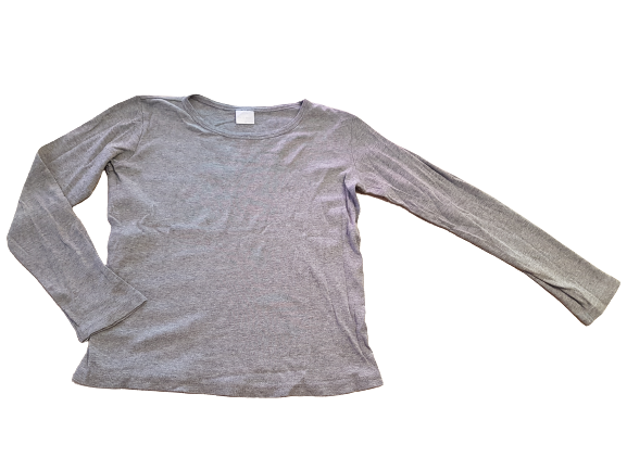 Unterhemd langarm grau Gr. 152