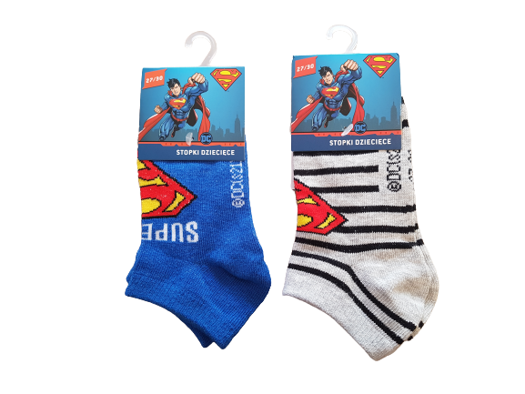 2er Pack Sneaker Socken Superman Gr. 23-34 *neu*
