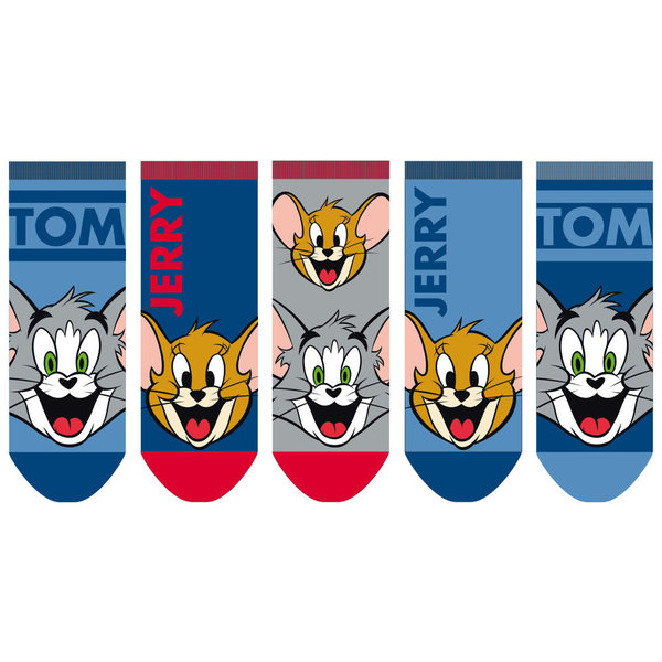 5er Pack Sneaker Knöchelsocken Tom&Jerry Gr. 27/30 *neu*