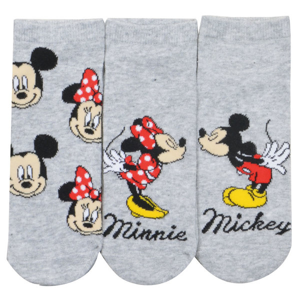 3er Pack Sneaker Socken Minnie Maus Gr. 35-42 *neu*