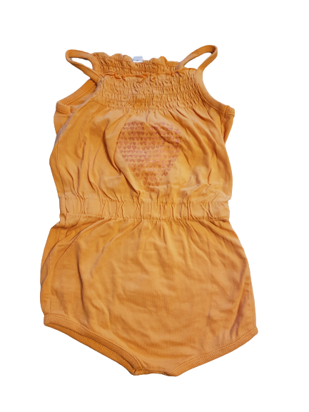 Jumpsuit orange Herz Gr. 68