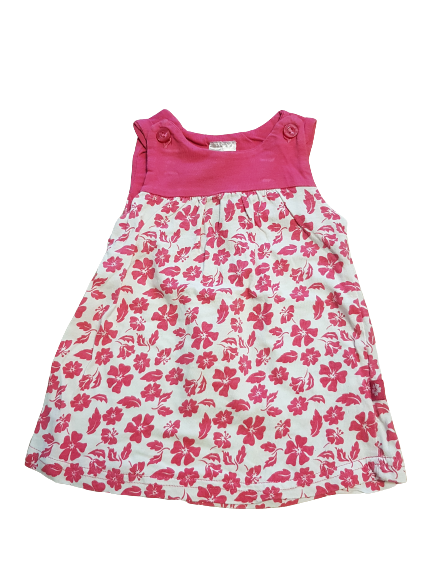 Kleid pink weiß Blumen Gr. 68