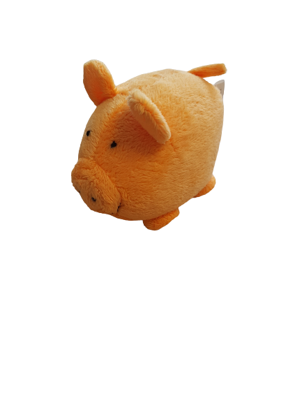 Stofftier Schwein orange 12cm