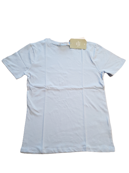 H&M Basic T-Shirt hellblau Gr. 134/140 *neu*
