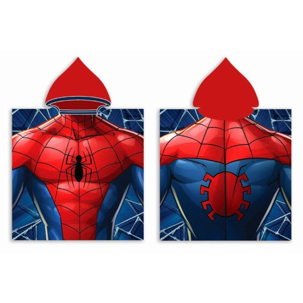Badeponcho Kapuzenhandtuch Spiderman 50x100cm *neu*